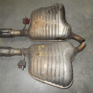 Глушитель Audi A6 C6/4F2 '2006 задняя банка, обрезанная R